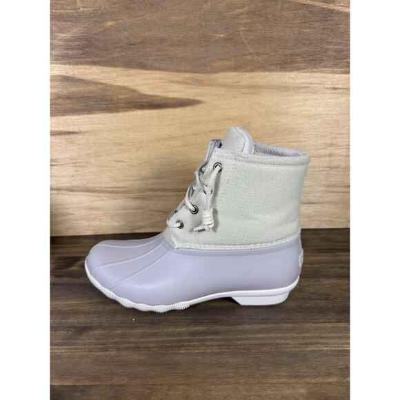 Sperry Ivory, Saltwater Wool Duck Boots Women's Size 7 Waterproof Rubber - Picture 4 of 8